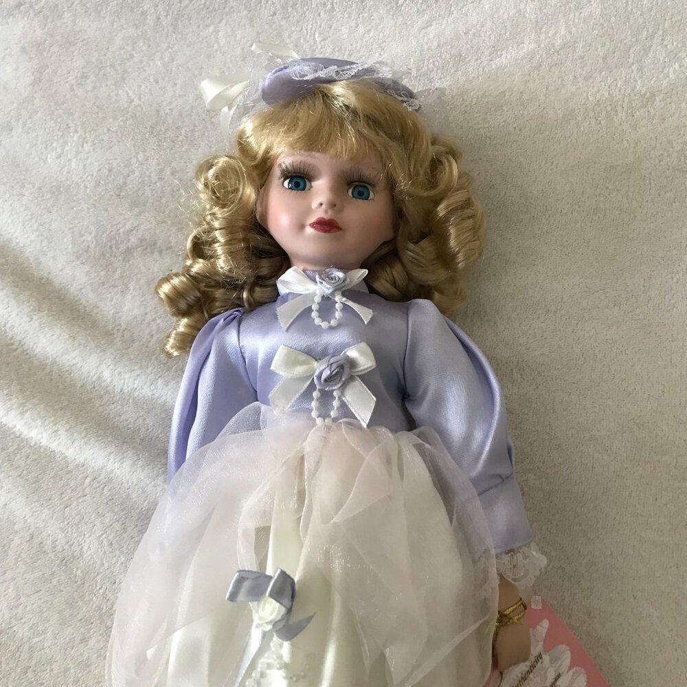 Vintage Limited Edition Rose Porcelain Doll Certified Authenticity